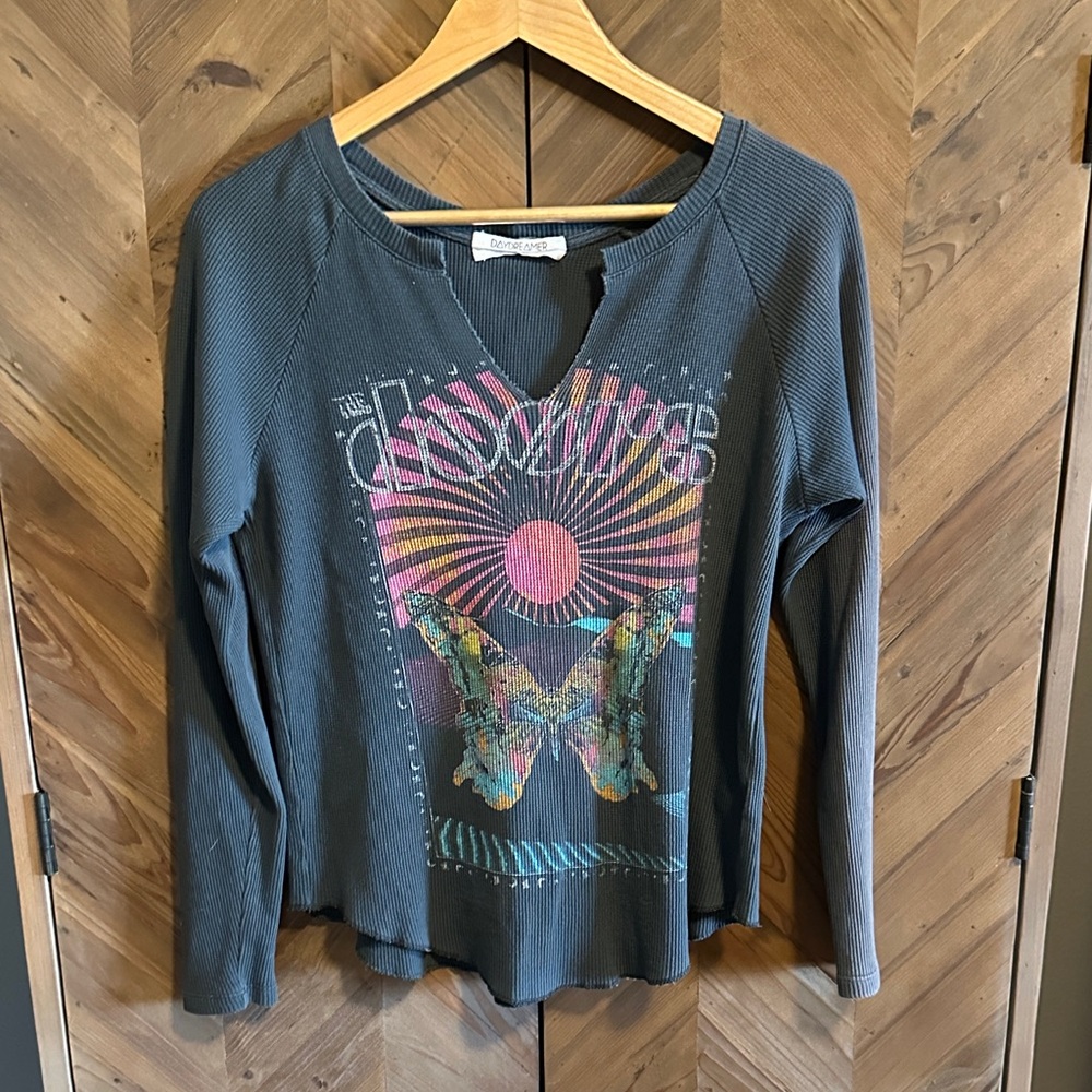 Daydreamer Charcoal Long Sleeve with Vibrant Graphic